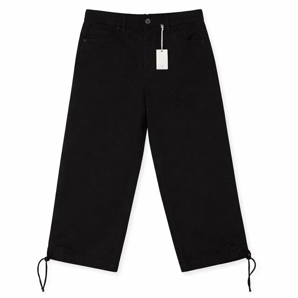 GOOD AMERICAN Black Drawstring Jeans Size 0/25
